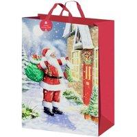 Giftmaker Santa Woven Christmas Gift Bag