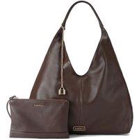 Carvela Women's 'Cassia Hobo Bag' Suedette in Dark Brown