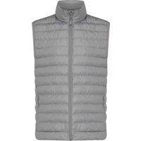 IQONIQ Men's Meru Polyester Body Warmer in Silver | Size: 3XL