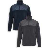 threadbare Men's 2 Pack Onion Quilted Quarter Zip Fleece | Size: Small