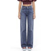 Squalo Women's Cotton Pants in Mid Blue | Size: Medium
