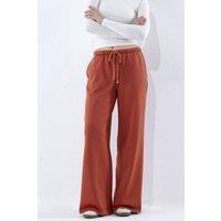 Hiccup Women's Wide Jogger Pants in Terracotta | Size: Small