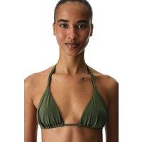 Penti Women's Marcelina Triangle Bikini Top in Khaki | Size: Small