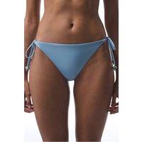 Penti Women's Maya Beaded Tie Bikini Bottoms in Baby Blue | Size: Large