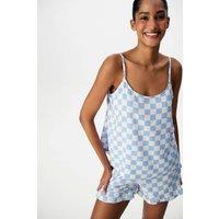 Penti Women's Gingham Shorts Pajama Set | Size: XS