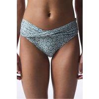 Penti Women's Spring High Waist Twist Bikini Bottom in Green | Size: Medium