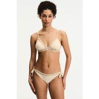 Penti Women's Kaia Triangle Fit Bikini Top in Cream | Size: Medium