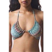 Penti Women's Snake Print Aida Reverse V Bikini Top | Size: XL