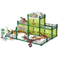 Living and Home 137-Piece Zoo Dinosaur Figurine Building Toy Set for Children in Green
