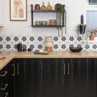 D-C-Fix Vivid Stars Self Adhesive Vinyl Wall Tiles Pack of 6 (0.56sqm) | Size: 305mm x 305mm