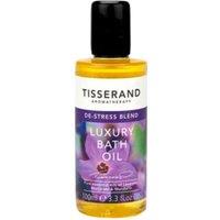 Tisserand Aromatherapy De-stress Luxury Bath Oil 100ml in Yellow