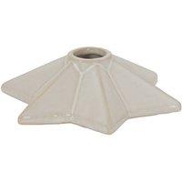 Lemon Pavilion Furniture and Decor Alora Angled Star Candle Holder Decoration - L12 x W14 x H4 cm - White