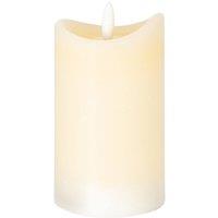 Lemon Pavilion Furniture and Decor Natural Glow 2.75x5 Melted LED Candle - Plastic - L7xW7xH12 cm - Cream