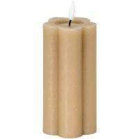 Lemon Pavilion Furniture and Decor Natural Glow 2.75x6 LED Candle - Plastic - L7xW7xH15 cm - Stone