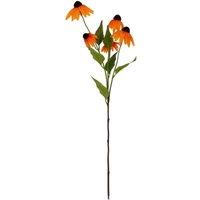 Lemon Pavilion Furniture and Decor Echinacea Spray Artificial Flower - Plastic - L23xW13xH75 cm - Orange