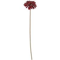 Lemon Pavilion Furniture and Decor Gerbera Stem Artificial Flower - Plastic - L11xW11xH53 cm - Burgundy