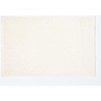 Homescapes Imperial Plain Cotton Bath Mat in Cream