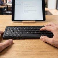 Menkind RED5 Wireless Folding Keyboard Compact Portable Bluetooth Typing Tool in Black