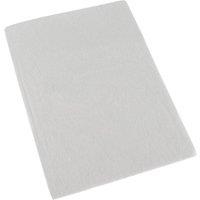 Homescapes 100% Brushed Cotton Cot Flat Sheet Single Pack, 100 x 150 cm in White