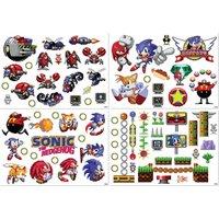 Sonic the Hedgehog Officially Licensed Retro Tech Decal Stickers in Blue