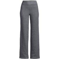 Lands' End Women's Serious Sweats Fleece Lined Straight Leg Trousers in Charcoal | Size: 16-18