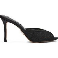 STEVE MADDEN Women's 'Rollout Black Lace' Fabric Heels | Size: 5