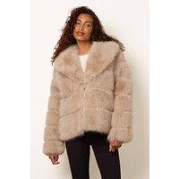 Blue Vanilla Women's Beige Long Sleeve Collar Coat | Size: Small