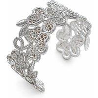 Angel Barocco Women's Lace Stylish Bangle - Silver