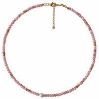 Angel Barocco Women's Pink Crystal & Freshwater Pearl Necklace