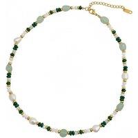 Angel Barocco Women's Green Beaded Baroque Pearl Necklace
