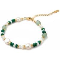 Angel Barocco Women's Green Beaded Baroque Pearl Bracelet