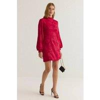 WOVCOR Women's A-Line Mini Woven Dress in Fuchsia | Size: 4