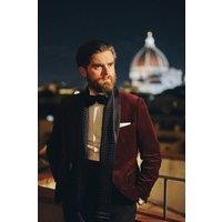 Elizabetta Boutique Men's Savona - Slim Silk Scarf in Black