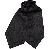 Elizabetta Boutique Men's Portofino - Silk Ascot Cravat Tie in Black