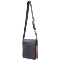PRIMEHIDE Men's 'Texan' Leather Shoulder Style Travel Flight Bag in Navy