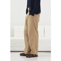 Giesto Men's Male Suit Pants in Beige | Size: Medium