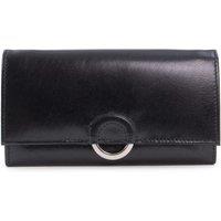 Catwalk Collection Handbags Women's Odette Leather Purse With RFID Protection in Black | Size: Large