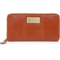 Catwalk Collection Handbags Women's Gallery Leather Purse With RFID Protection in Tan | Size: Medium