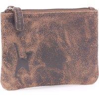 Catwalk Collection Handbags Women's Mimi Small Leather Coin Purse With Gift Box in Brown