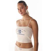 Penti Women's HARVARD Crop Top in Cream | Size: XL