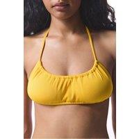 Penti Women's Margold Minimal Cut Bandeau Bikini Top in Amber | Size: Small