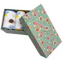 Vellin Women's Hedgehog Meadow Women's 3 Pack Bamboo Socks with Optional Gift Box in Green