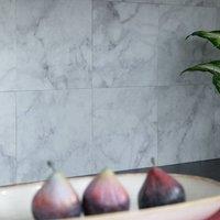 Wallpops Gallo Self Adhesive Vinyl Wall Tiles Pack of 12 (0.28sqm) in Grey | Size: 152mm x 152mm