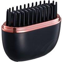 SHEONLY 25W Mini Cordless Rechargeable Hair Straightener Brush in Black
