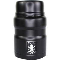 Aston Villa FC Thermal Flask with Spoon in Black