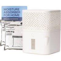 Clayr HumiDrop Refillable Dehumidifier 1000ml Off-White Drainage Spout