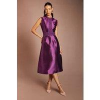 Coast Women's Twill Lace Dress in Plum | Size: 16