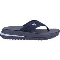 FitFlop Women's Surff Two-tone Toe Post Sandals in Navy | Size: 7
