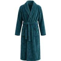 MODISHION Women's Shawl Collar Dressing Gown with Self-Tie Waist Belt in Dark Green | Size: Large