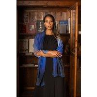Elizabetta Boutique Women's Sophia - Silk Scarf Shawl in Blue